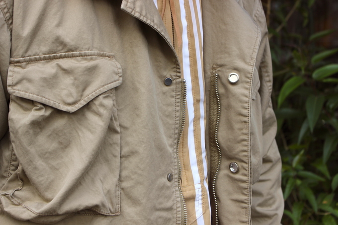 nonnative - HUNTER HOODED COAT C/L TWILL: VIOLA STELLA men's