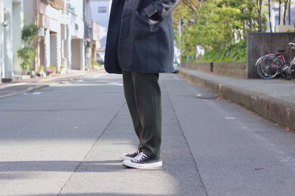 nonnative - TOURIST COAT W/N MELTON BUFFALO CHECK: VIOLA STELLA