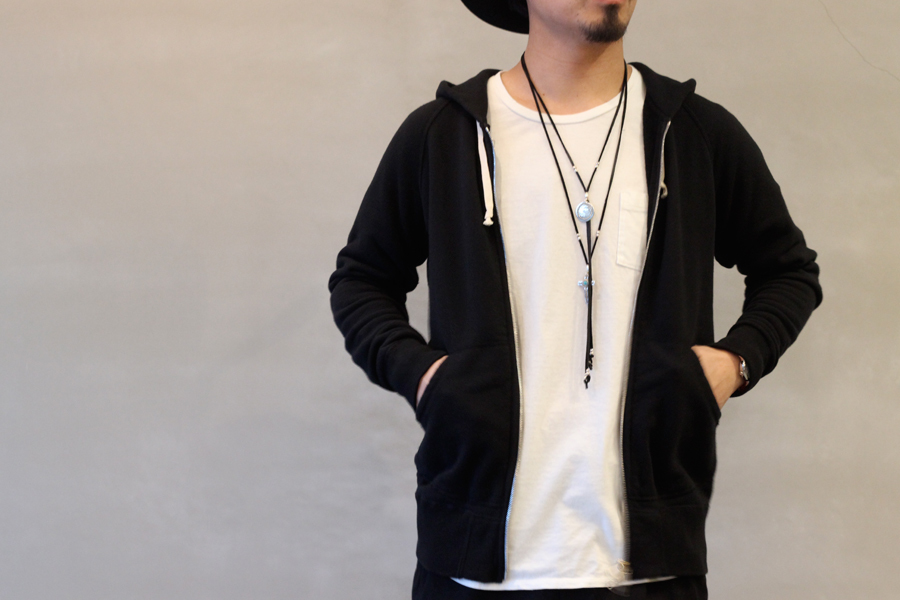 nonnative - DWELLER HOODED & NECKLACE: VIOLA STELLA men's blog