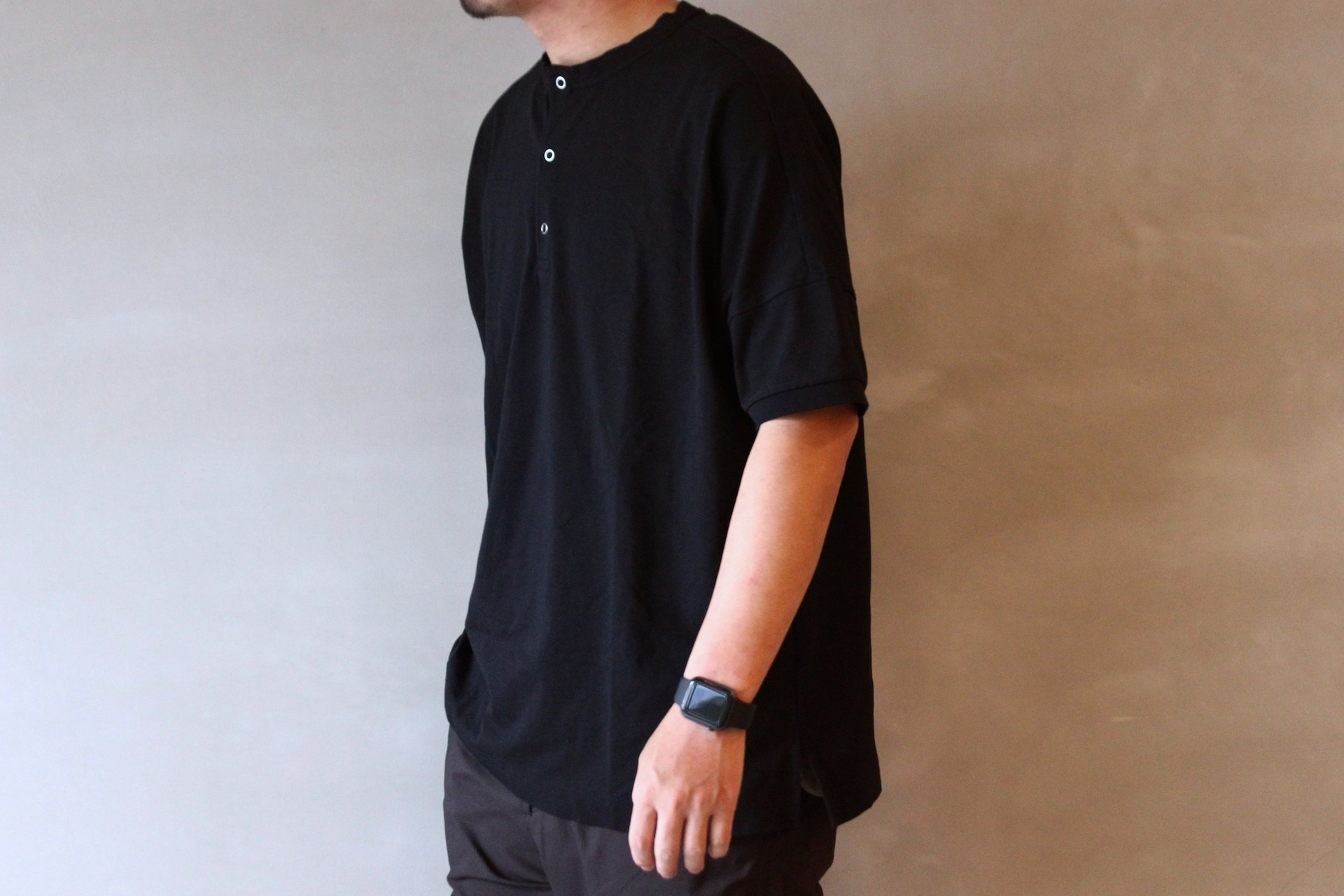 nonnative CLERK S/S TEE COTTON JERSEY HEAVY WEIGHT BORDER 1