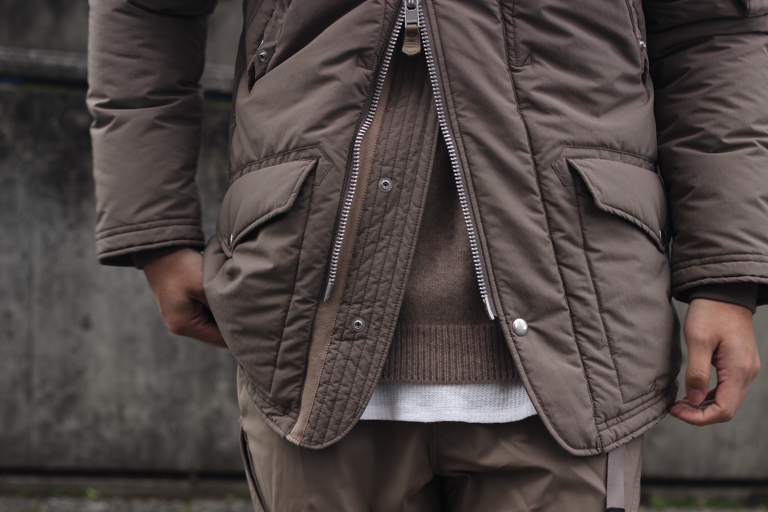 nonnative - AIRMAN PUFF COAT POLY WEATHER Cubetex: VIOLA STELLA