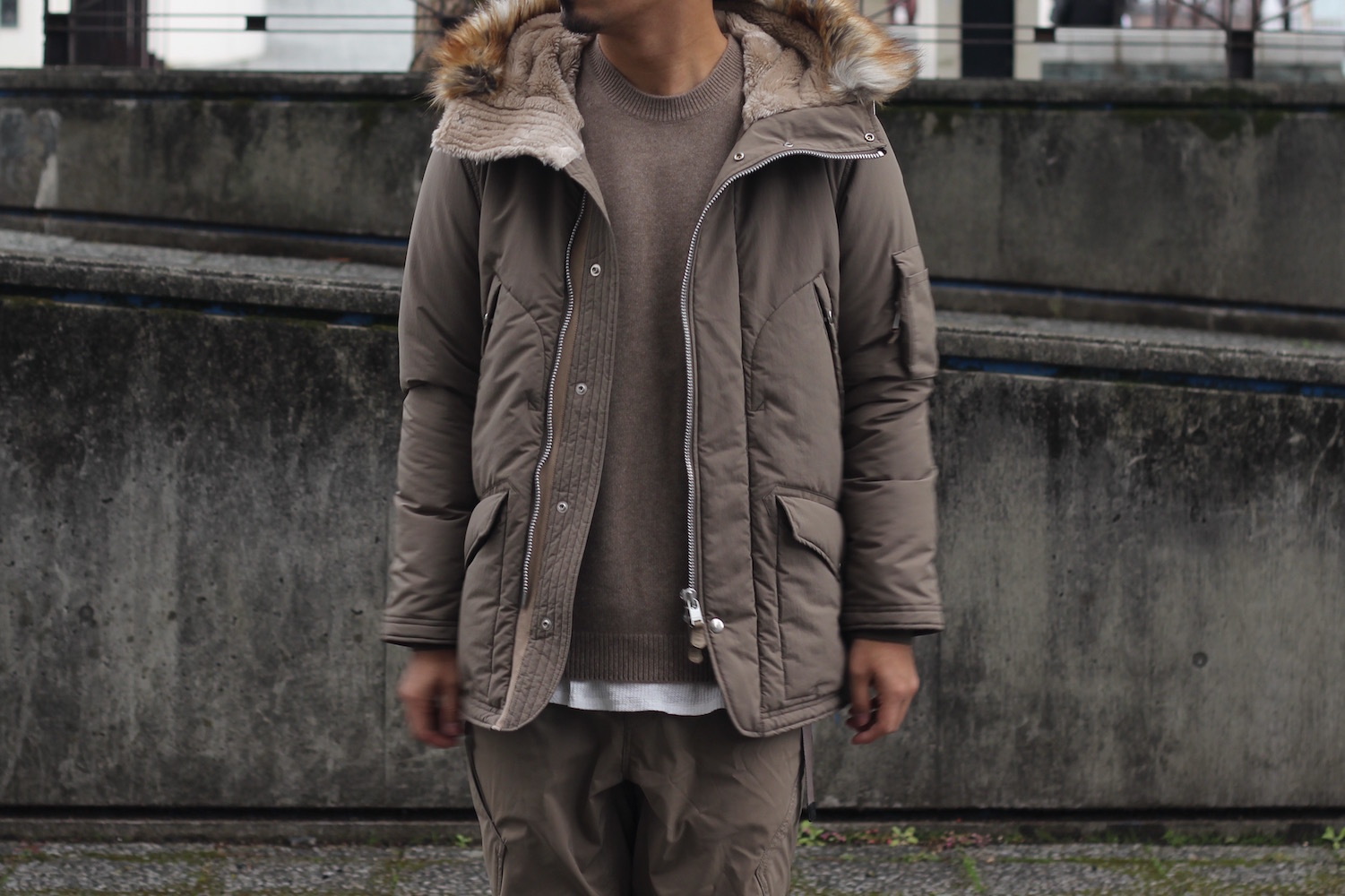 nonnative - AIRMAN PUFF COAT POLY WEATHER Cubetex: VIOLA STELLA