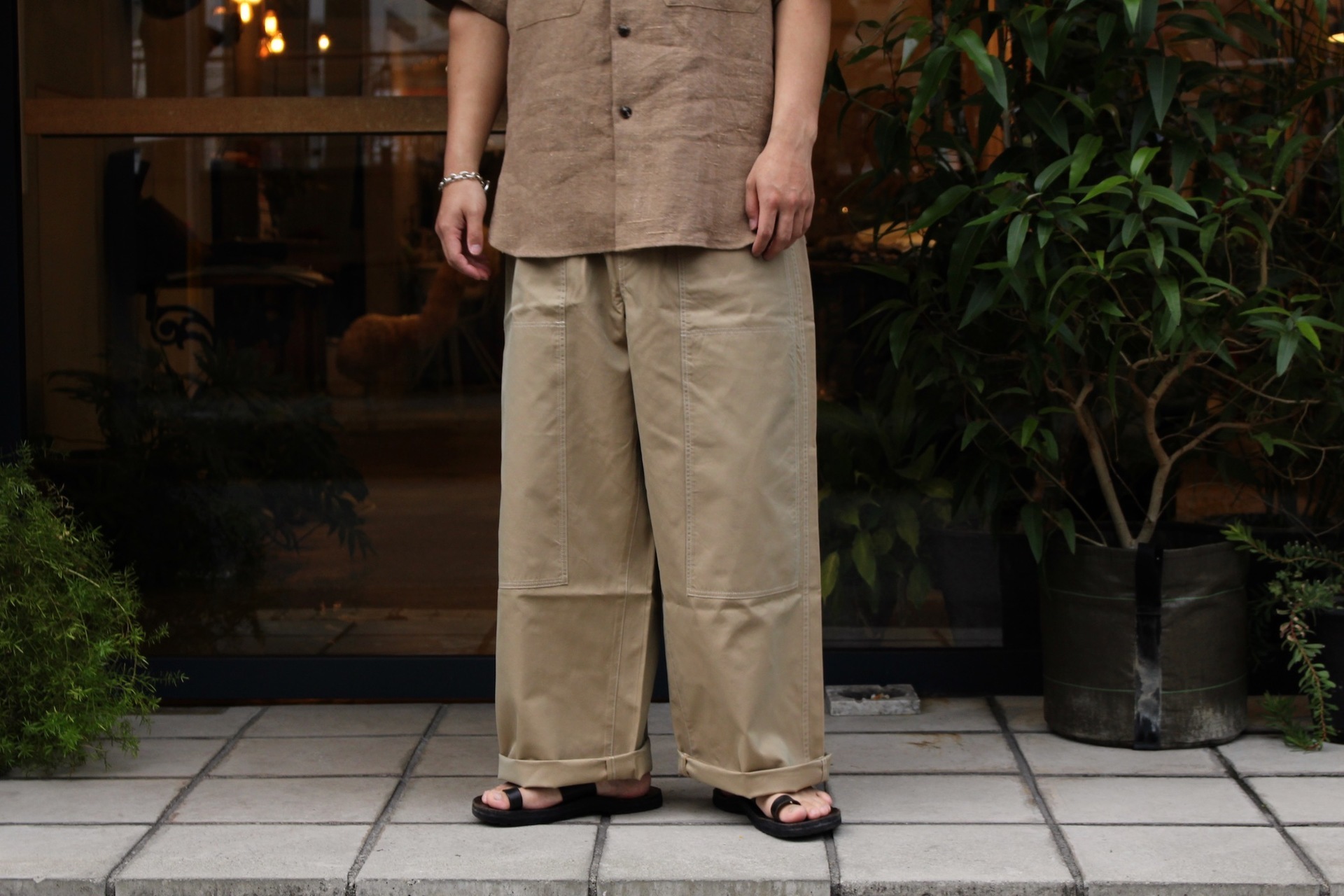 プレゼント サプライズ AURALEE SILK SUMMER TWEED SLACKS パンツ