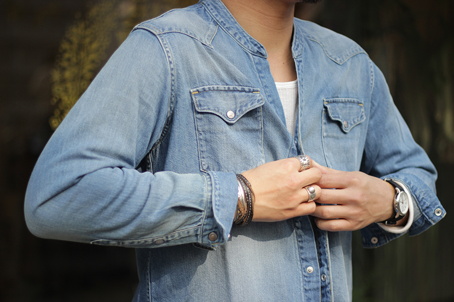 UNUSED - 8oz Denim Western Shirt: VIOLA STELLA men's blog