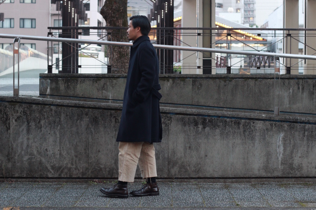 AURALEE - BEAVER MELTON SOUTIEN COLLAR COAT: VIOLA STELLA men's blog