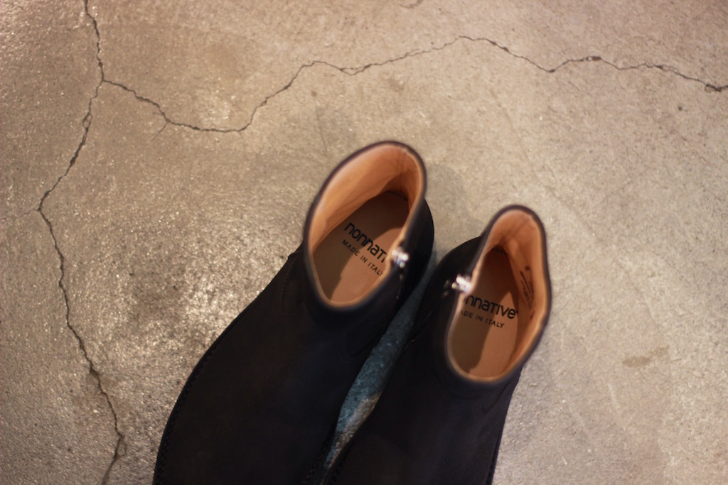 nonnative - FARMER ZIP UP BOOTS COW SUEDE by OFFICINE CREATIVE: VIOLA  STELLA men's blog