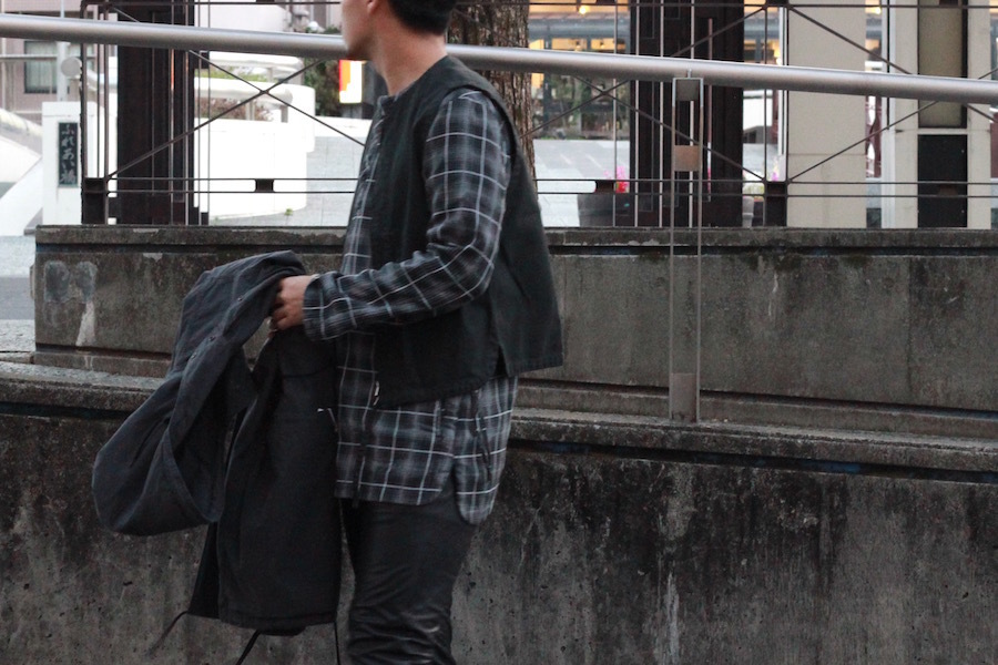 nonnative - GUARDIAN VEST & RANCHER PULLOVER LONG SHIRT: VIOLA