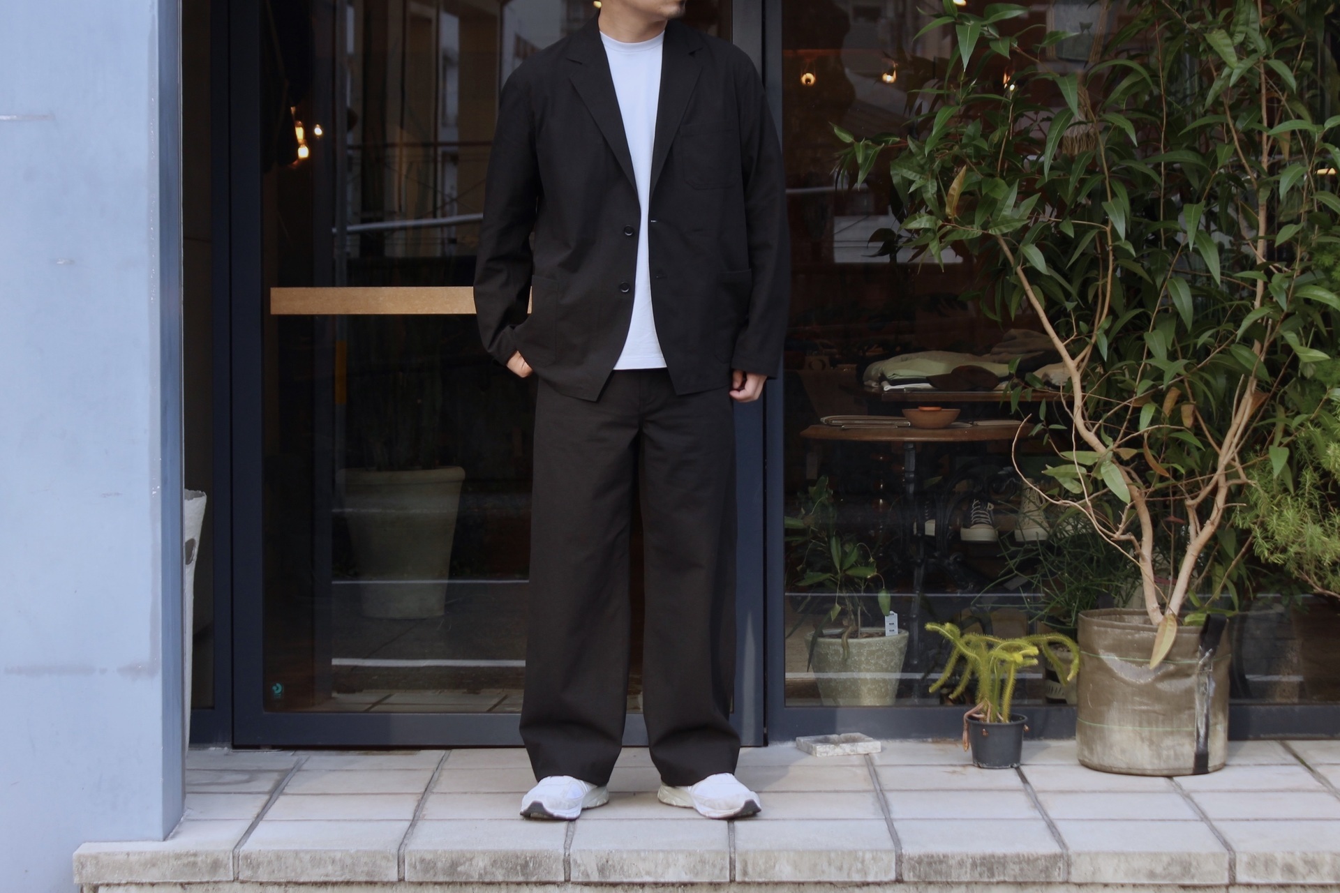 AURALEE FINX HARD TWIST GABARDINE JACKET - テーラードジャケット