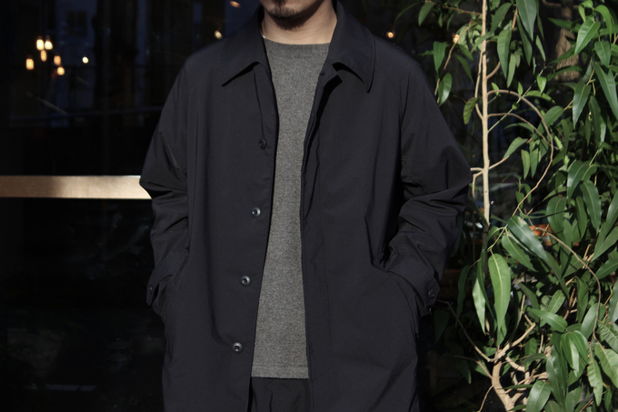 nonnative SCHOLAR COAT Pliantex® nonnative - SCHOLAR COAT POLY TWILL Pliantex: VIOLA STELLA men's blog