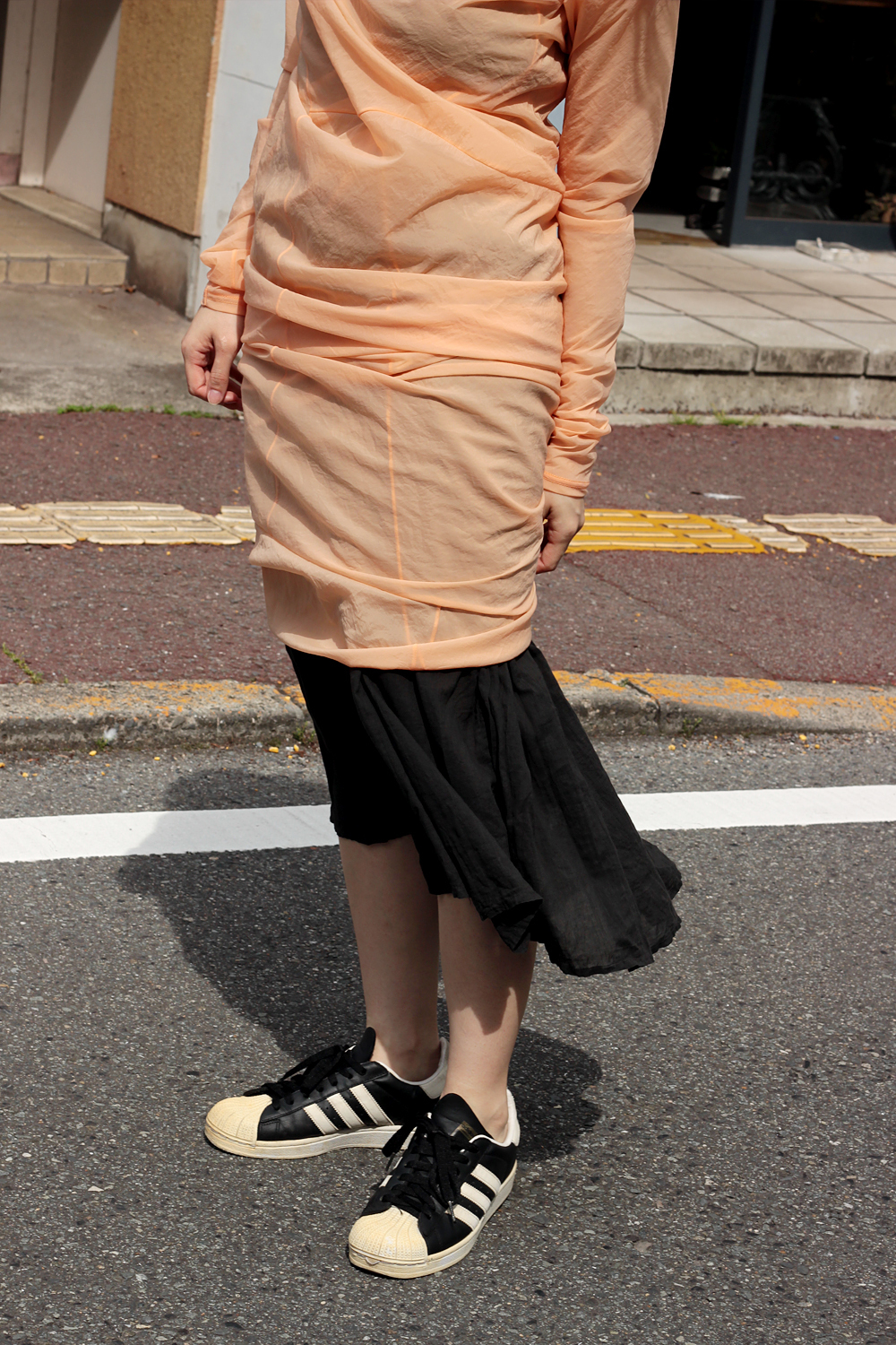 FUMIKA_UCHIDA - Stretch Taffeta / LAYERED DRESS: VIOLA STELLA women's blog