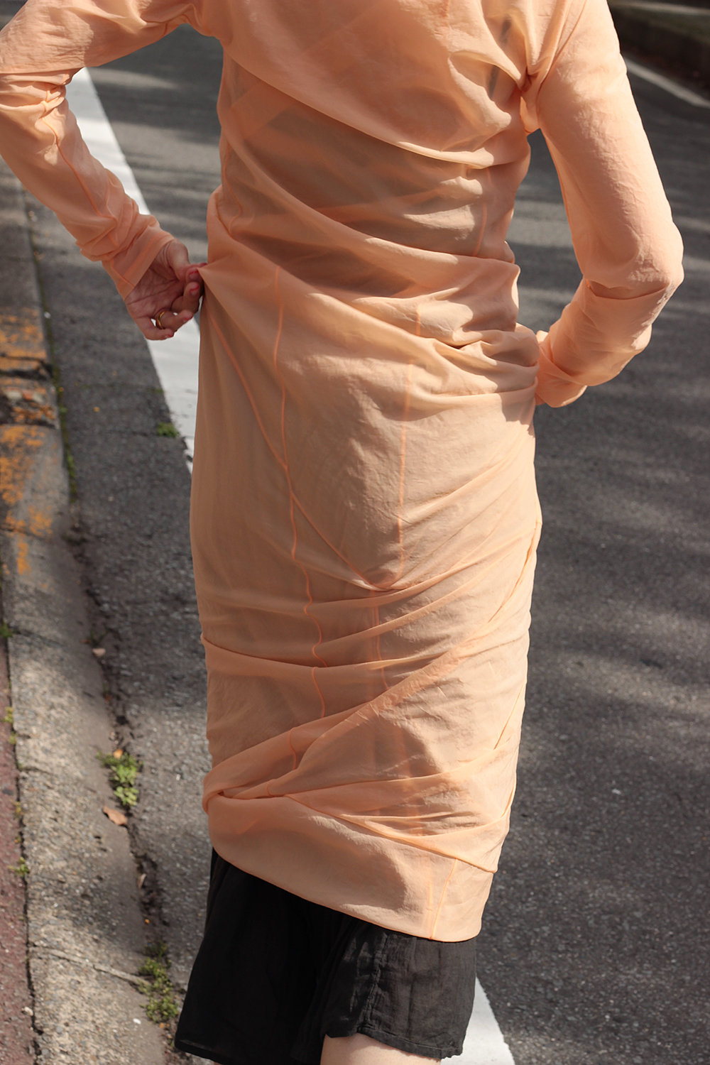 FUMIKA_UCHIDA stretch taffeta dress - ワンピース