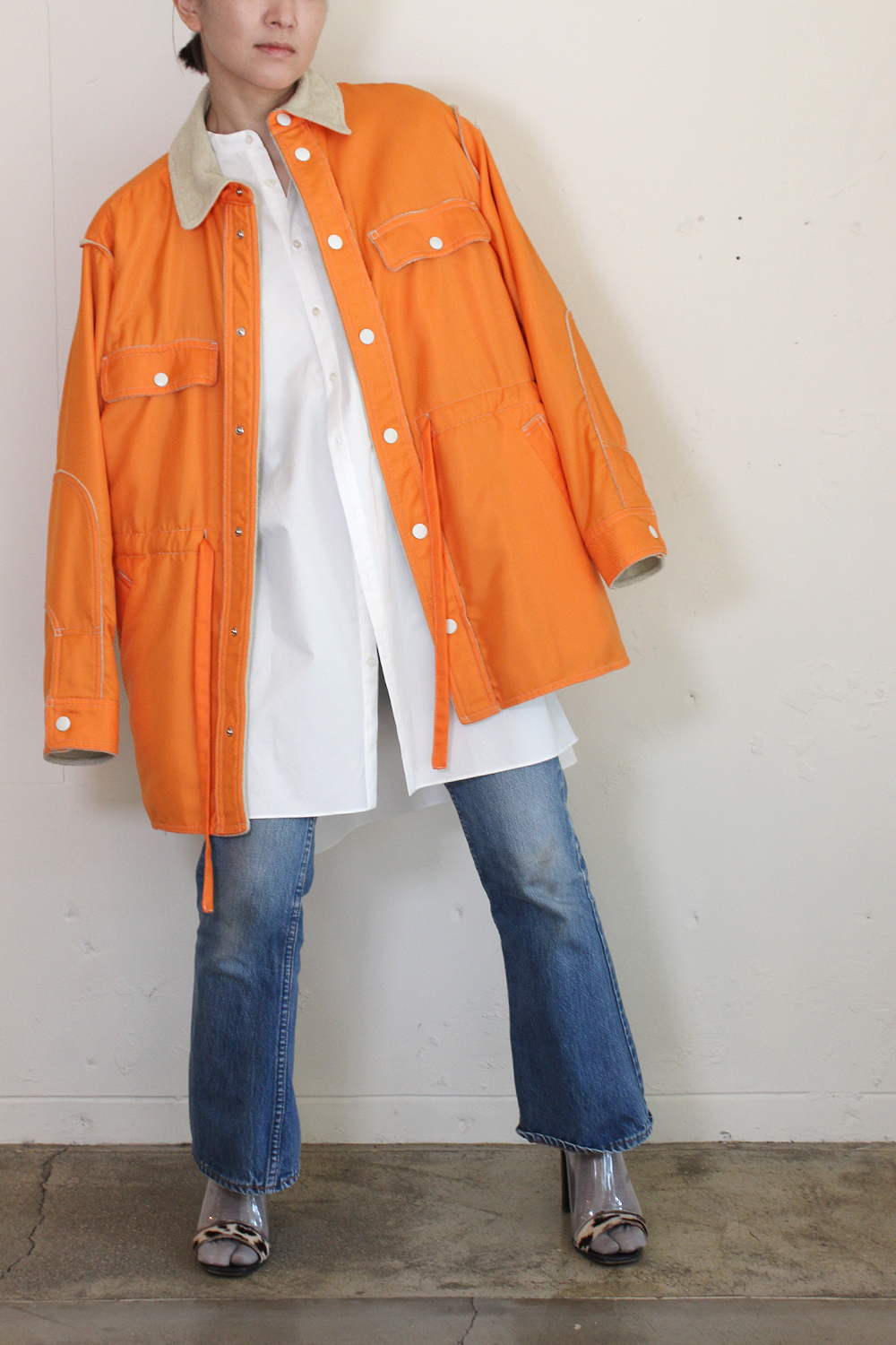 FUMIKA_UCHIDA Nylon Pile Coach Jacket