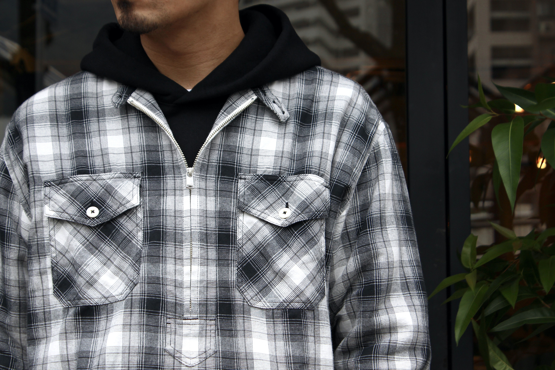 VIOLA STELLA men's blog: nonnative - WORKER PULLOVER SHIRT RELAXED FIT  COTTON OMBRE PLAID