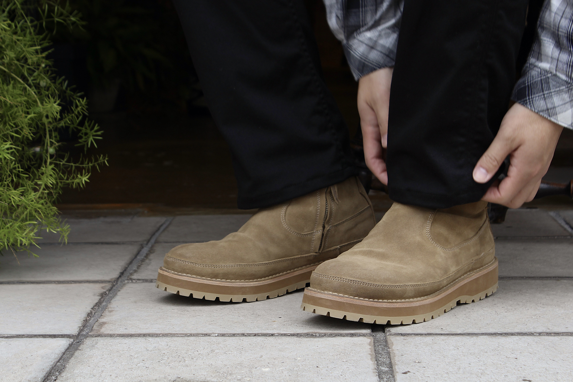 nonnative CARPENTER ZIP UP BOOTS 42-