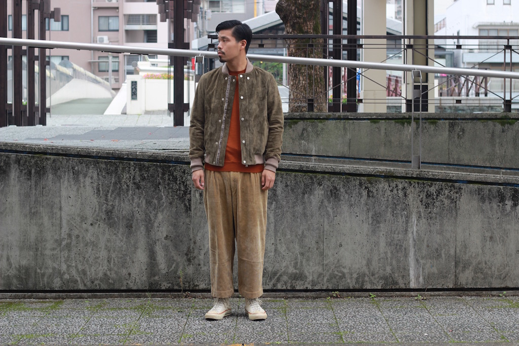 nonnative - STUDENT JUMPER COW SUEDE: VIOLA STELLA men's blog