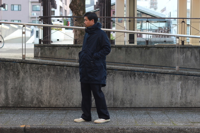 ジャケット・アウター nonnative STRANGER HOODED COAT nonnative - STRANGER HOODED COAT POLY TWILL STRETCH OVERDYED