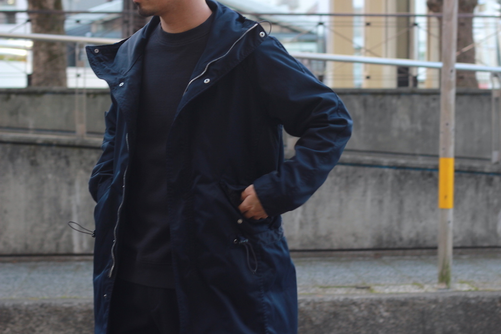 nonnative - STRANGER HOODED COAT POLY TWILL STRETCH OVERDYED