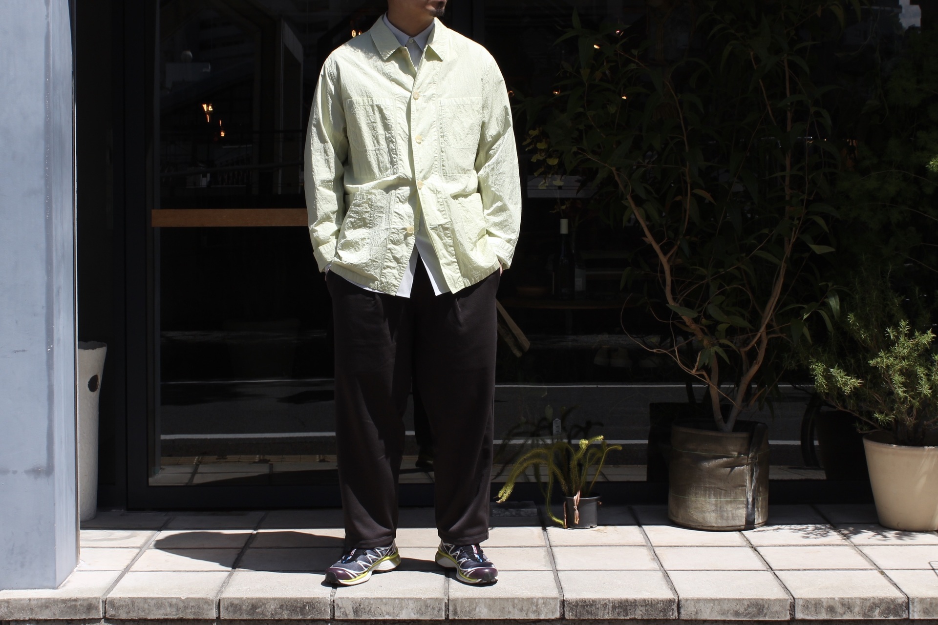 AURALEE - HARD DYED NYLON BLOUSON: VIOLA STELLA men's blog