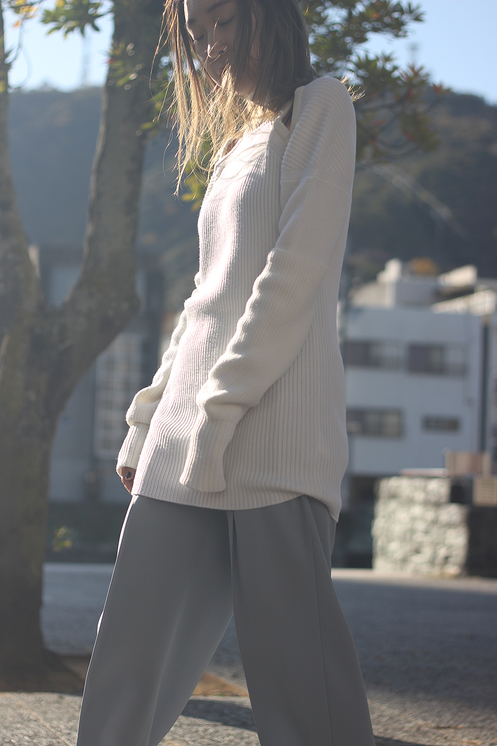 AURALEE - LIGHT WOOL MAX GABARDINE SLACKS: VIOLA STELLA women's blog