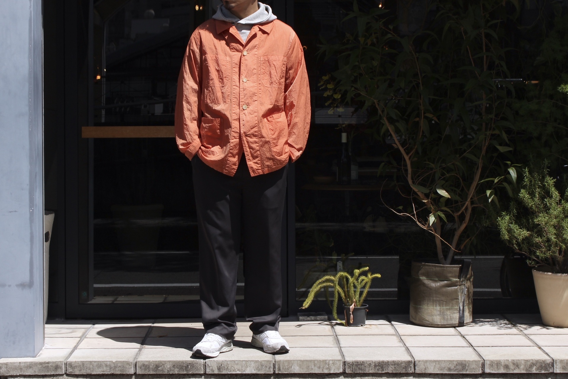 AURALEE - HARD DYED NYLON BLOUSON: VIOLA STELLA men's blog