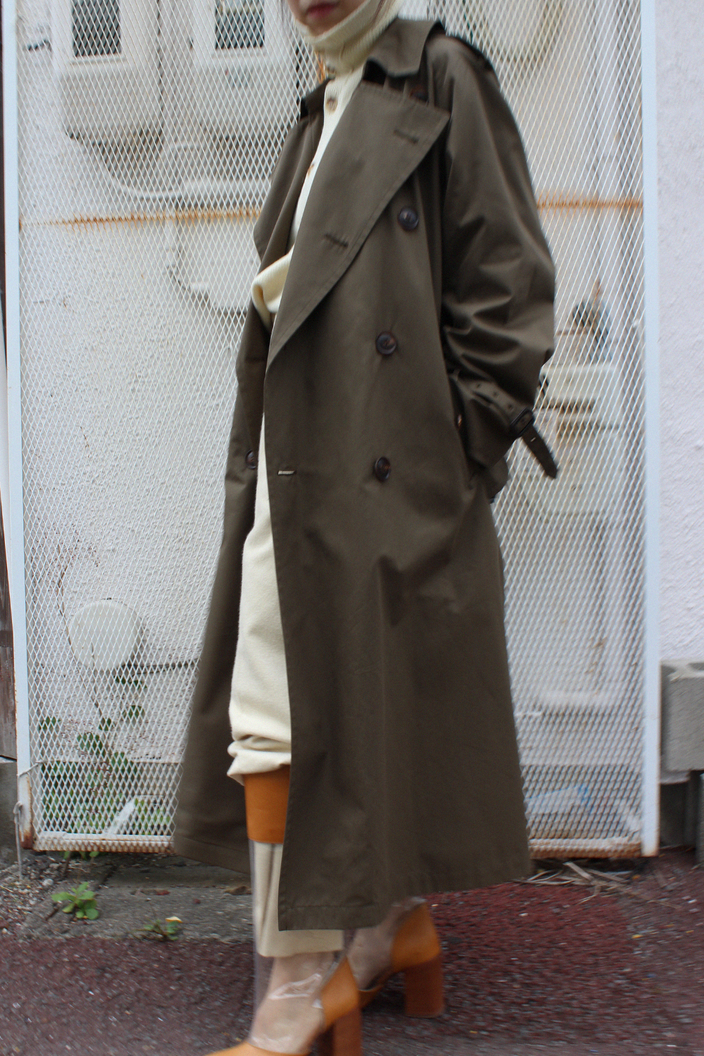 人気No.1 AURALEE FINX CHAMBRAY BIG TRENCH COAT トレンチコート ...