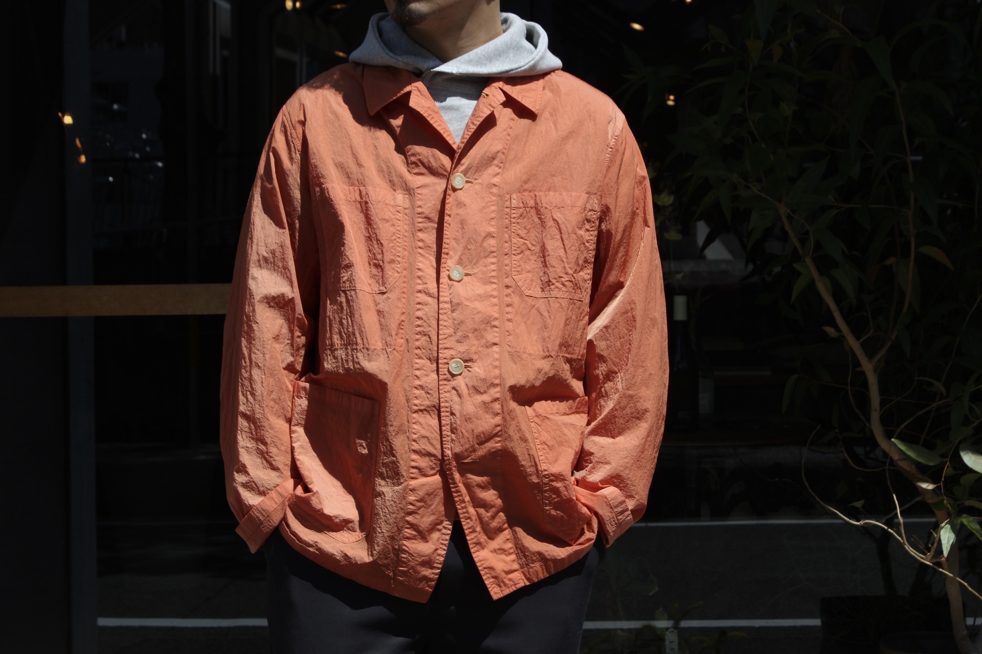 AURALEE - HARD DYED NYLON BLOUSON: VIOLA STELLA men's blog