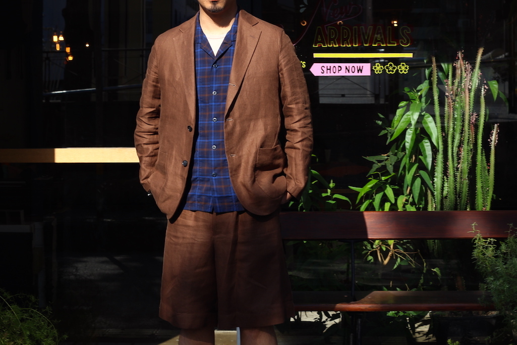 AURALEE - LINEN GABARDINE JACKET: VIOLA STELLA men's blog