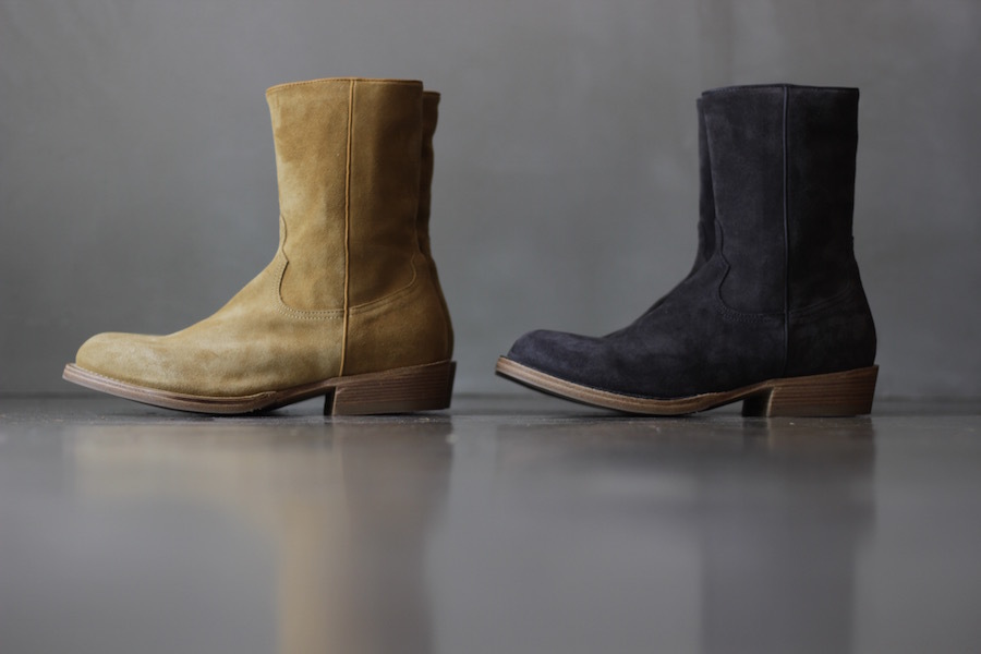 nonnative Dweler zipup boots cow suede | chidori.co