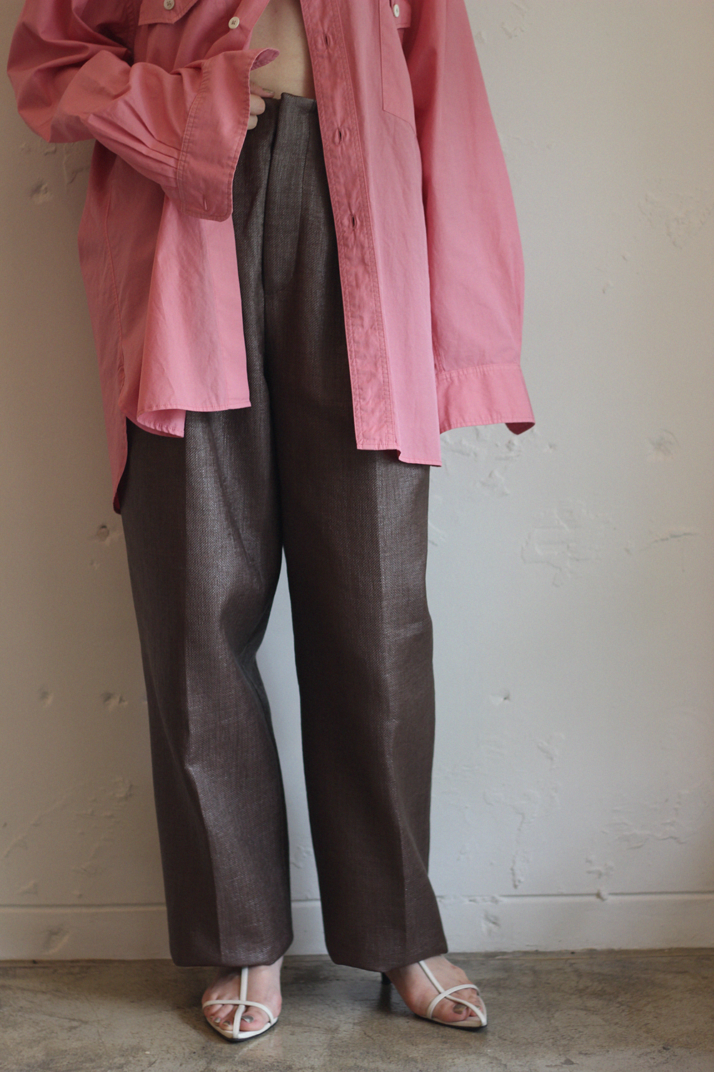 NICENESS - VINCENT (200/2ブロード製品染めドレスシャツ): VIOLA