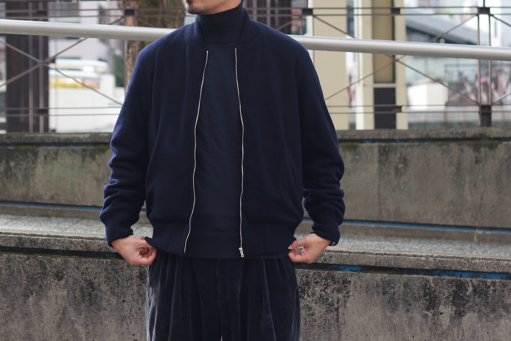 COMOLI - ニットZIPブルゾン: VIOLA STELLA men's blog