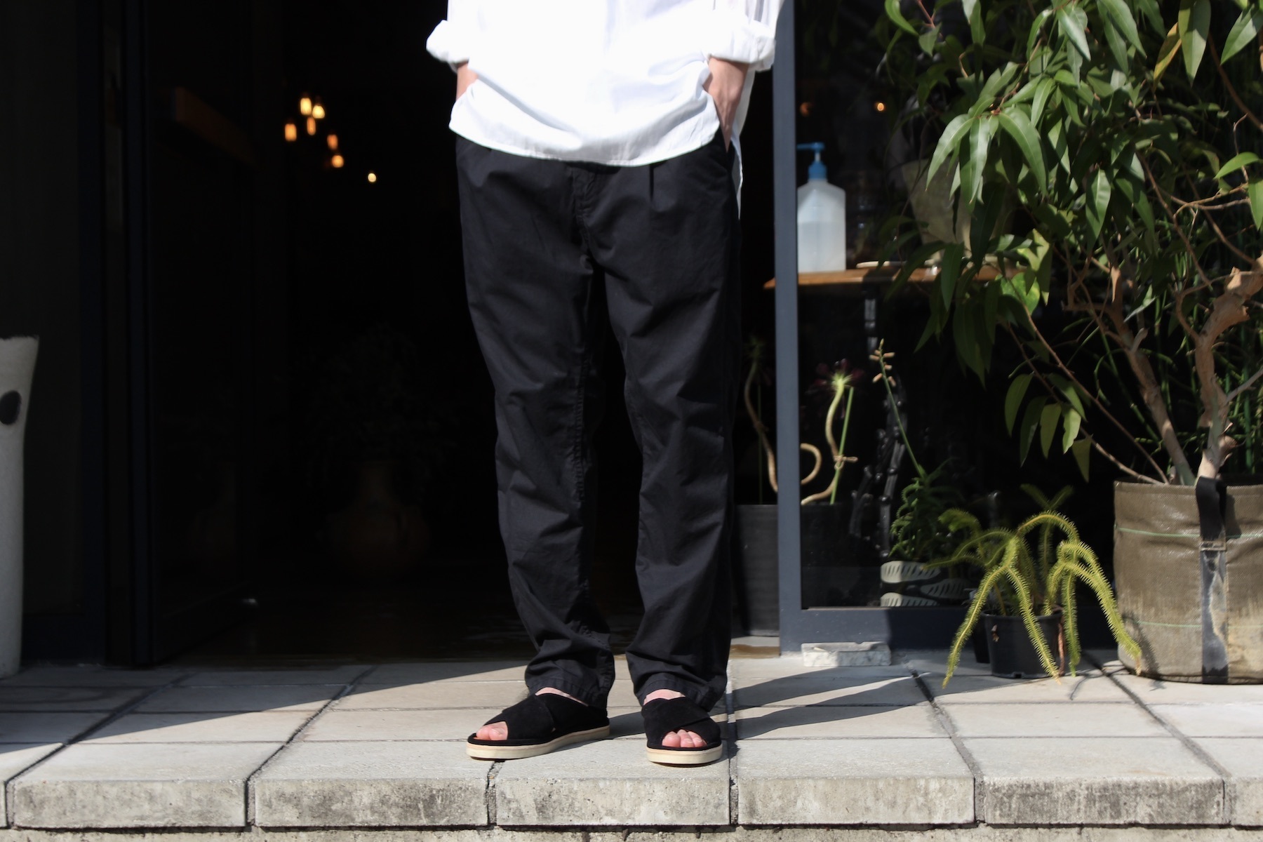 NONNATIVE OFFICER EASY PANTS POLY TWILL - ワークパンツ