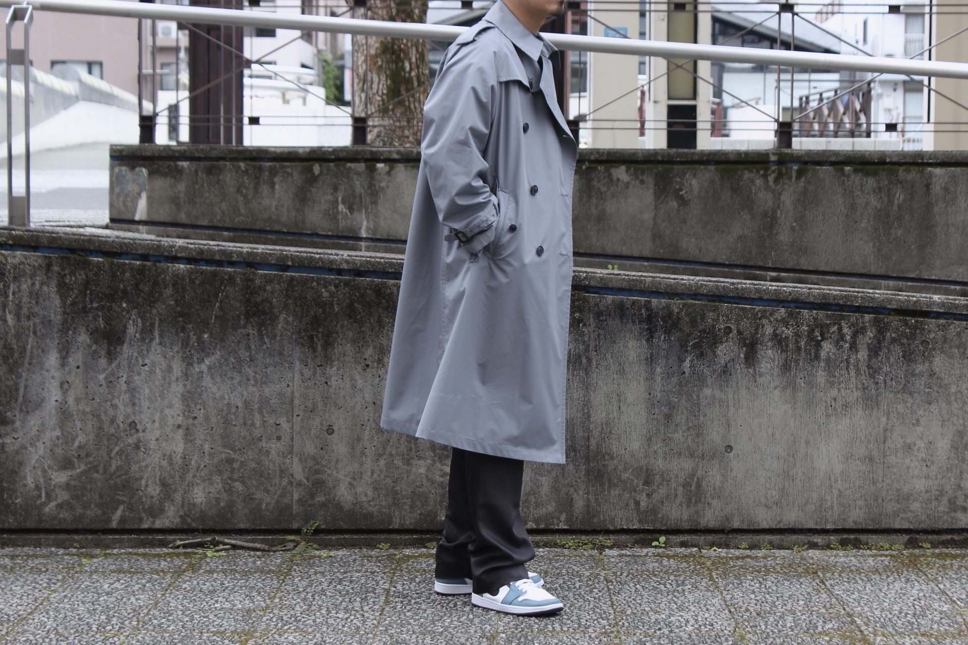 20SS FINX POLYESTER BIG TRENCH COAT