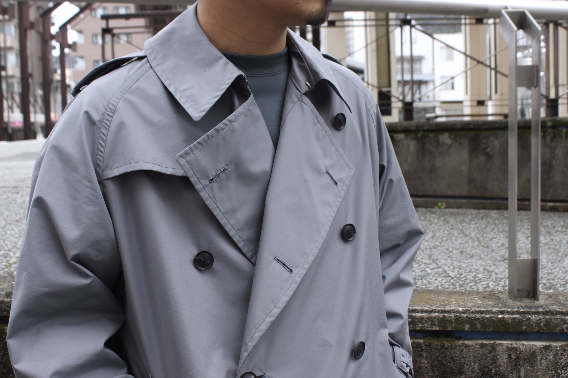 20SS FINX POLYESTER BIG TRENCH COAT-