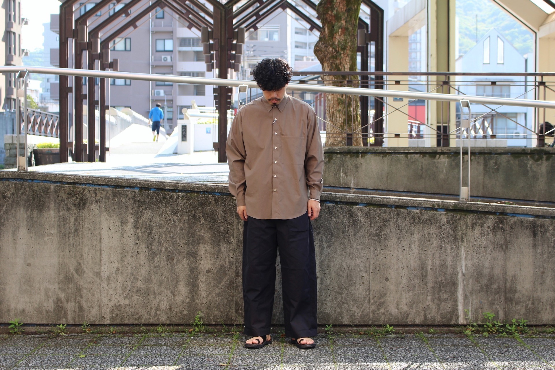 オーラリー AURALEE WASHED FINX TWILL shirts - シャツ