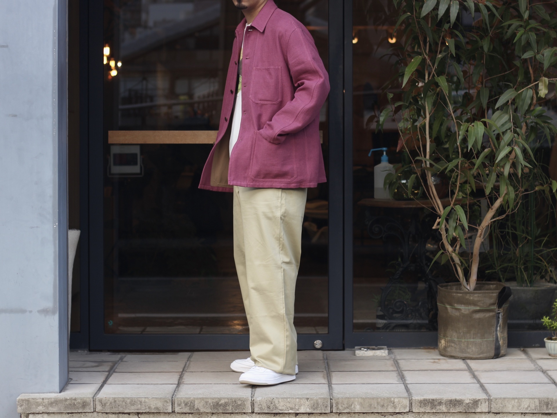 AURALEE - LINEN DOUBLE FACE 5P PANTS | chaofightshop.com