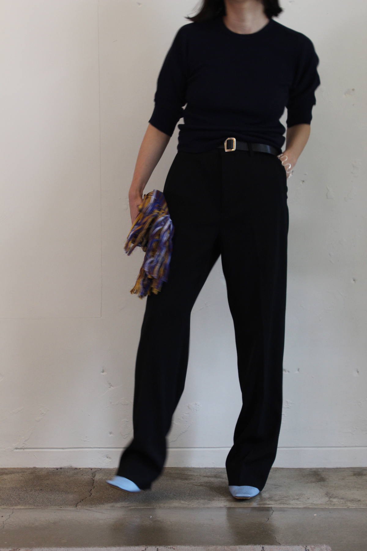 AURALEE - WOOL MAX GABARDINE SLACKS: VIOLA STELLA women's blog