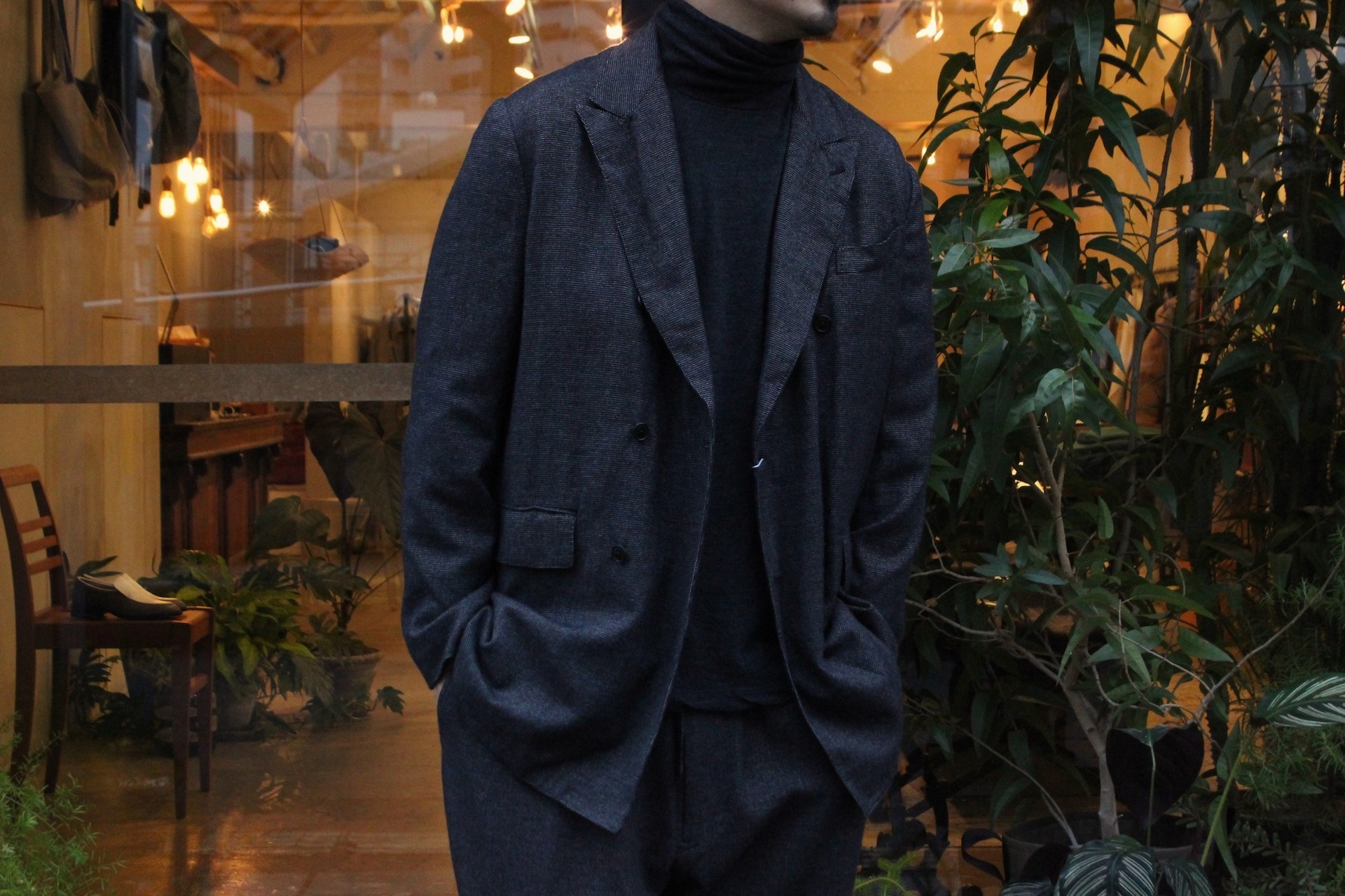 COMOLI - ウールシルク セットアップ: VIOLA STELLA men's blog