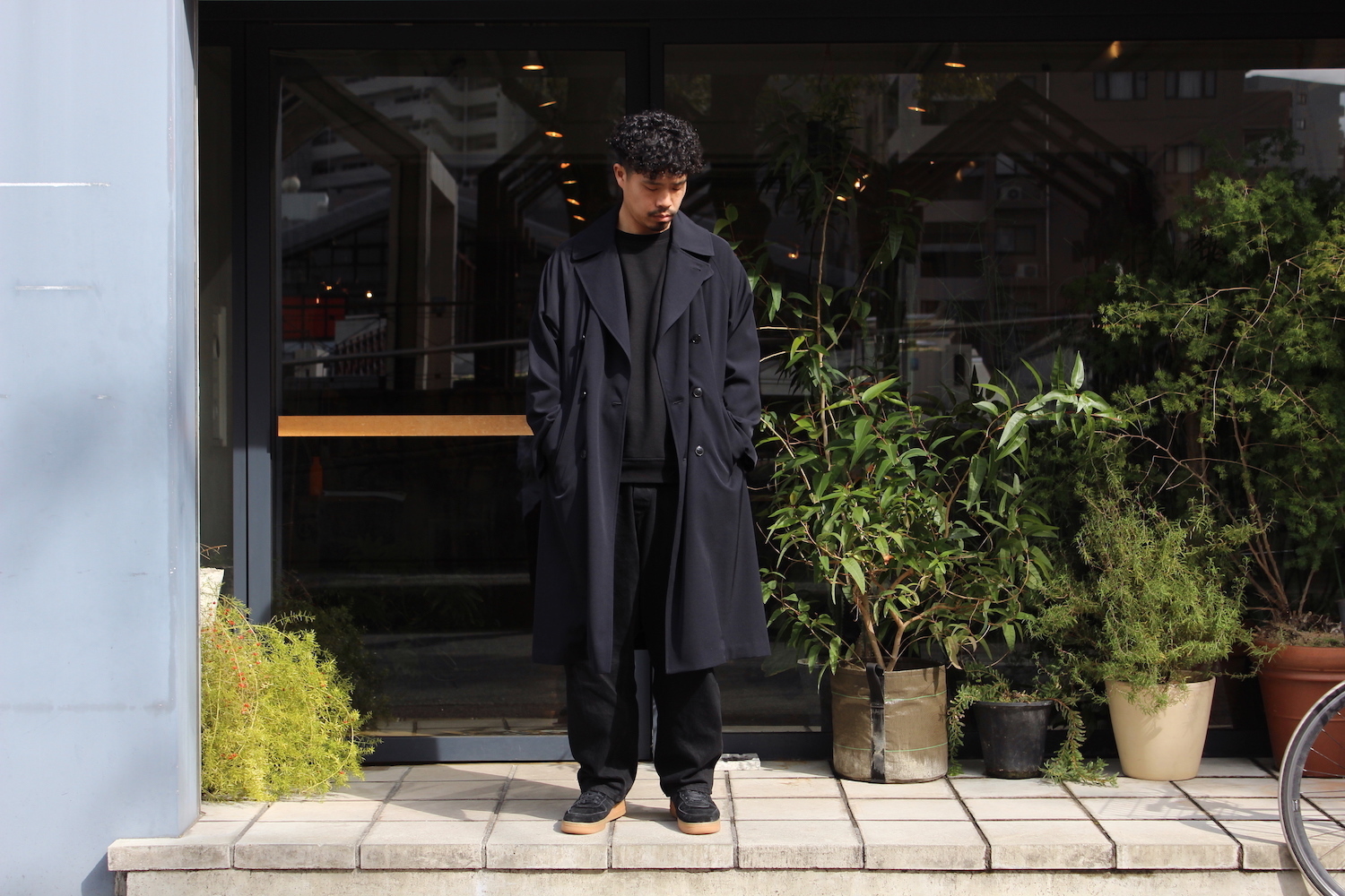 VIOLA STELLA men's blog: COMOLI - ウールギャバダブルブレステッドコート