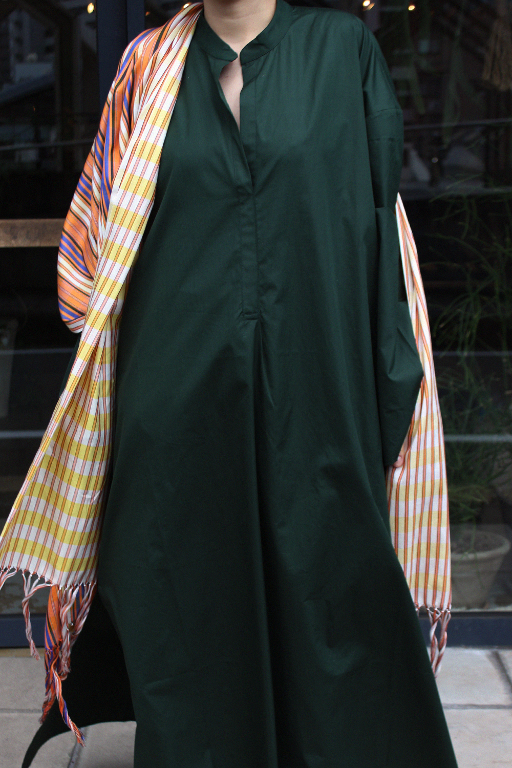 未使用】Cristaseya LIGHT COTTON CAFTAN | canoprint.com