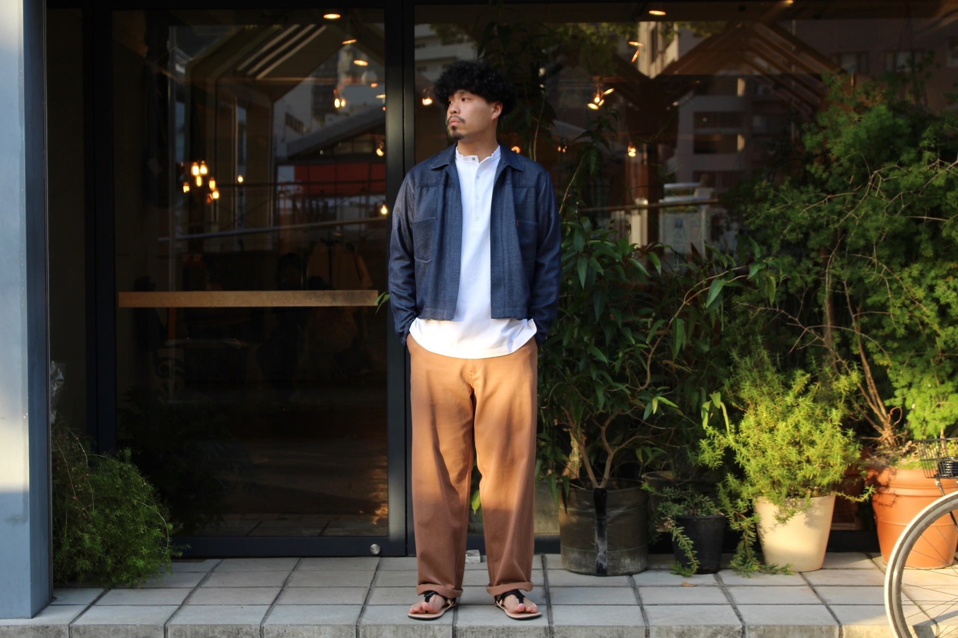 NICENESS - CREAM (WILD SILK羽織り): VIOLA STELLA men's blog NICENESS - CREAM (WILD SILK羽織り): VIOLA STELLA men's blog