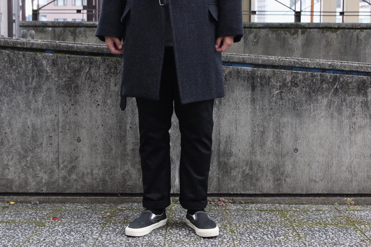 COMOLI - ウールショールカラーコート: VIOLA STELLA men's blog